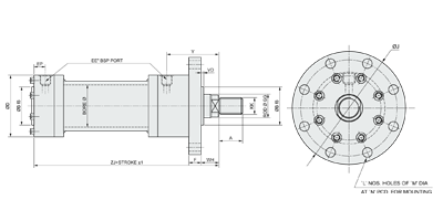 front-circular-flange-mounting